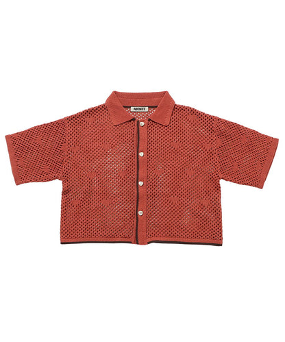 mesh♡ pattern KNIT shirt_6