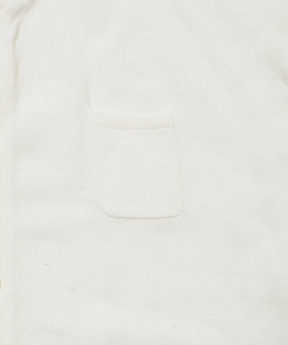 silk cotton crew neck KNIT cardigan_10