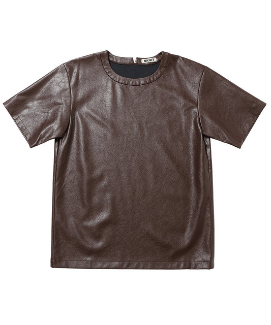vegan leather box mini dress_2