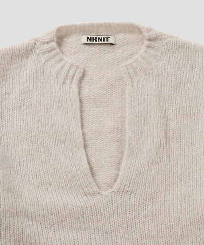 cashmere mix soft V-neck KNIT_5