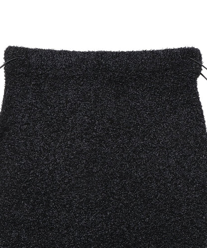 dry shaggy KNIT long skirt_8
