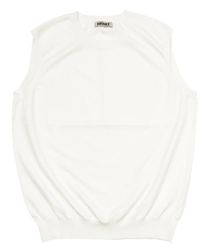 silk mix sleeveless KNIT_4