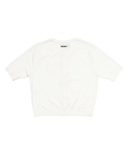 silk cotton crew neck KNIT  T-shirt_12