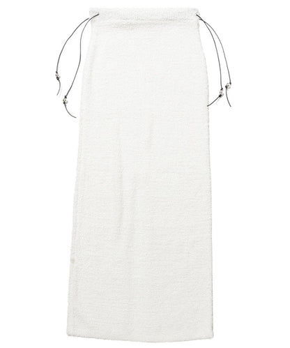 dry shaggy KNIT long skirt_6
