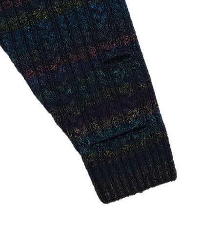 mix color cable KNIT_5