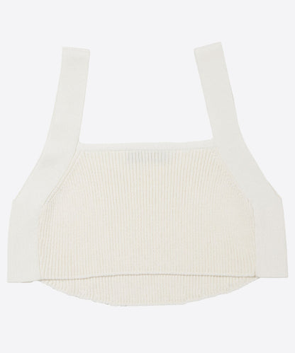 cotton rib short knit tank top_17