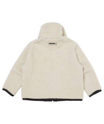 vegan mouton hooded zip jacket – NKNIT