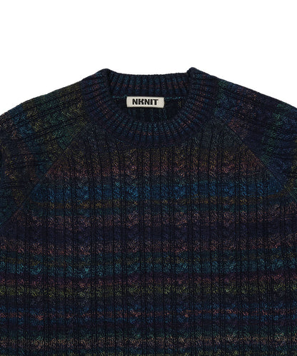 mix color cable KNIT_4