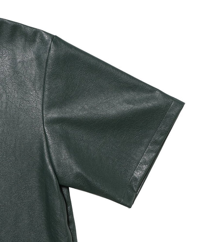 vegan leather box mini dress_11