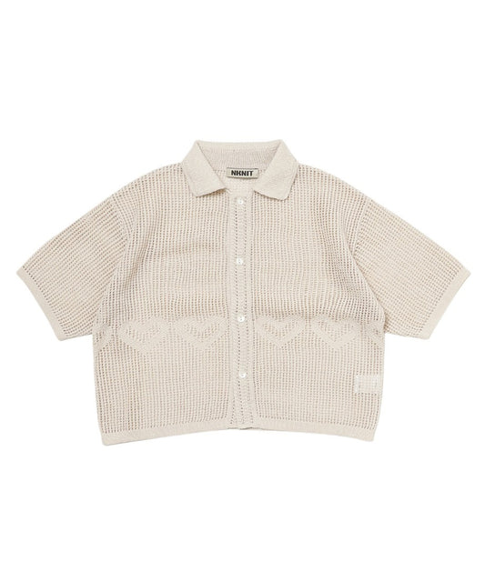 mesh ♡KNIT shirt_2