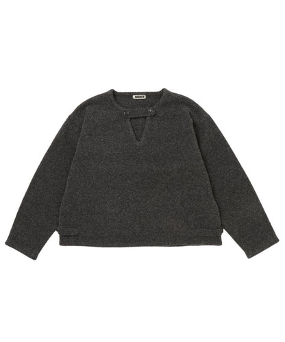 V-neck bouclé KNIT_3