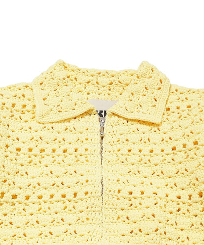 crochet KNIT zip cardigan_16