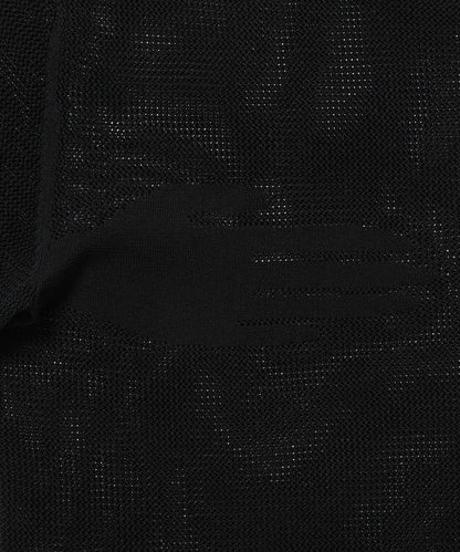 hand  pattern mesh KNIT T-shirt_9