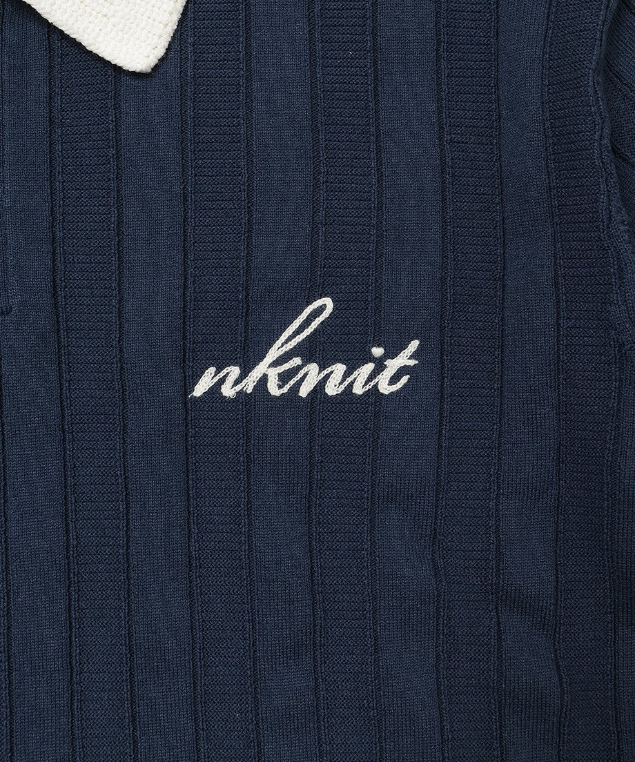 mix gauge logo KNIT shirts_9