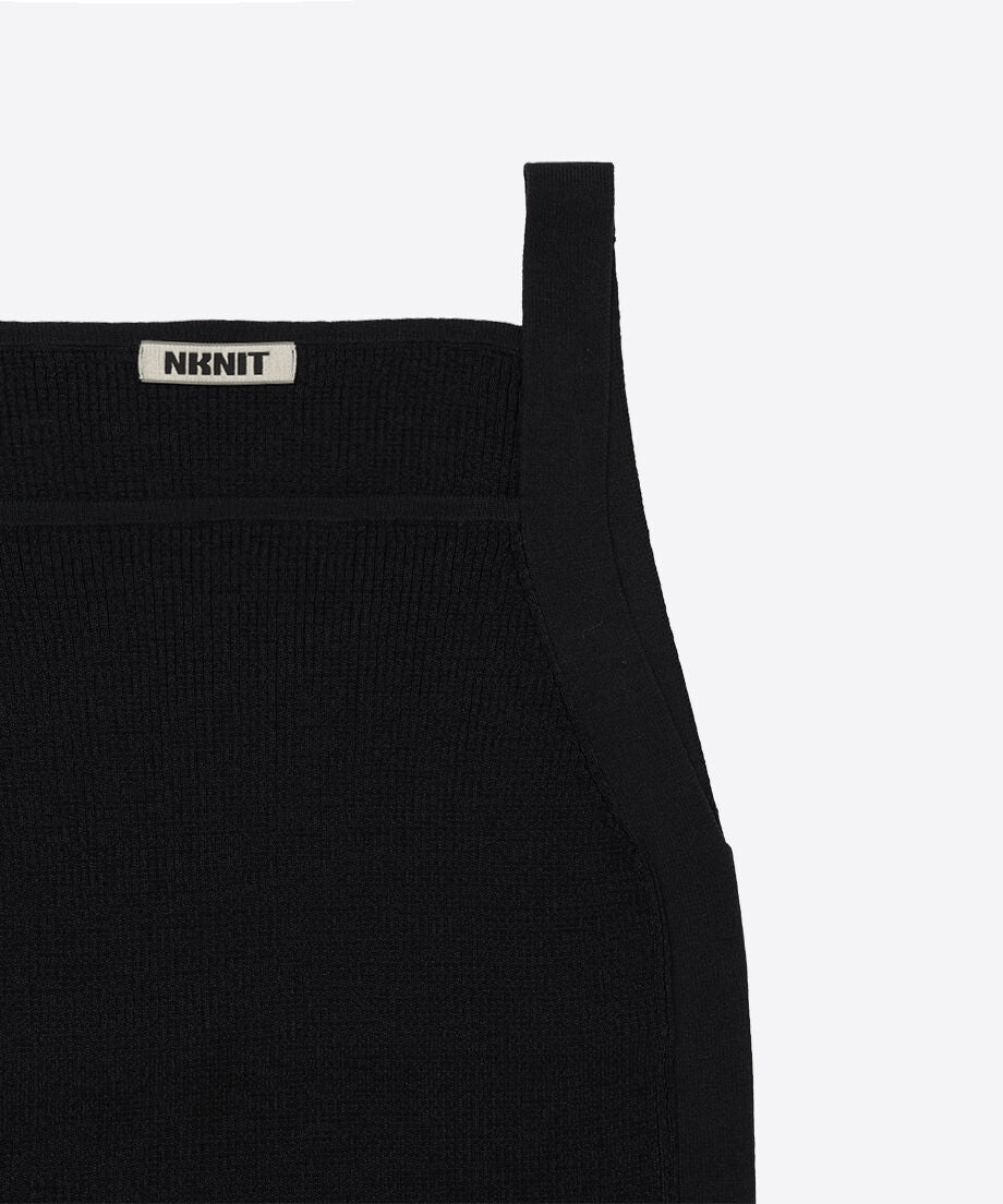 cotton rib square knit tank top_11