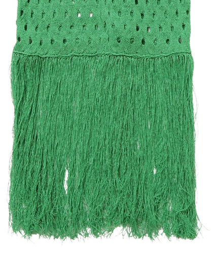 wave pattern fringe KNIT dress_16