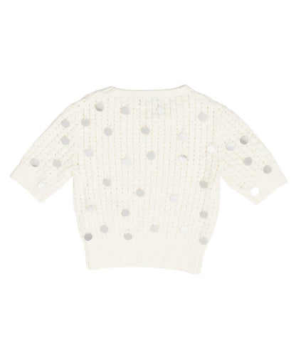 sequins bouclé KNIT mini tops_7