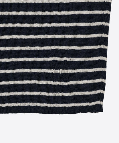 paper mix pattern knit T-shirt mini_4