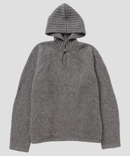 camel mix hooded KNIT_7