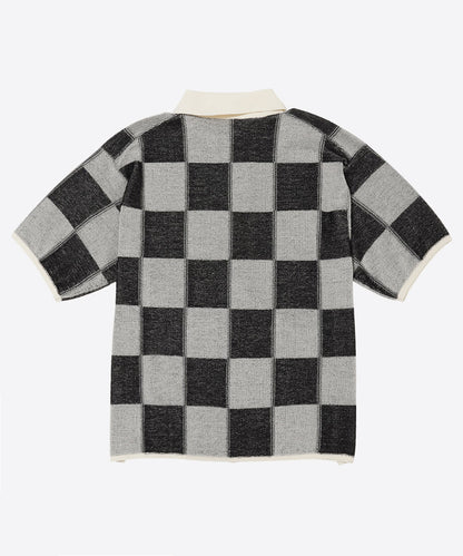 check pattern knit shirt_5
