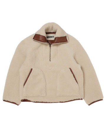 vegan mouton half zip BIG – NKNIT
