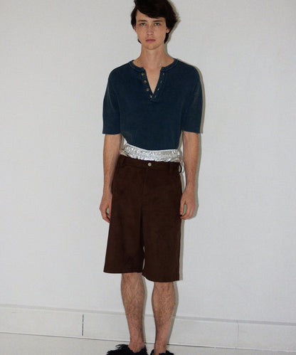 suede half pants_1