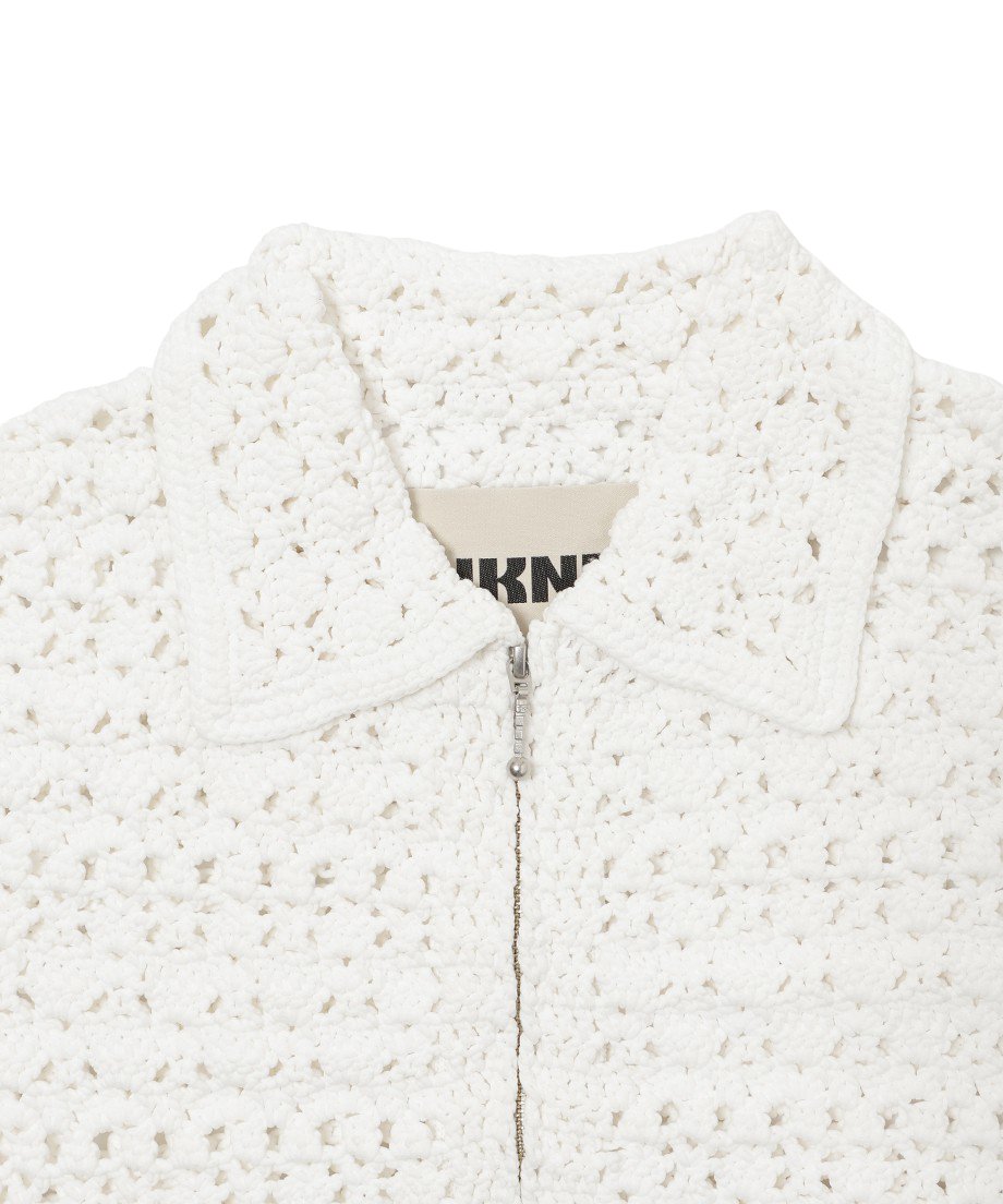 crochet KNIT zip cardigan_13