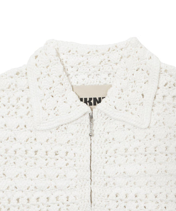 crochet KNIT zip cardigan – NKNIT 