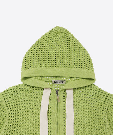 short mesh knit zip foodie – NKNIT