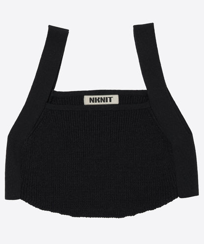 cotton rib short knit tank top_4