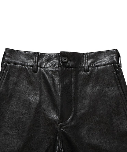 vegan leather short pants_14