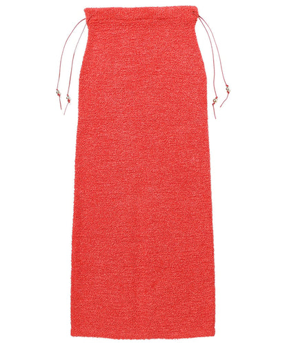 dry shaggy KNIT long skirt_5
