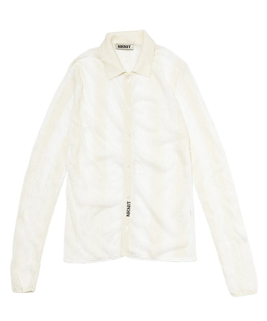 striped pattern KNIT shirts_2