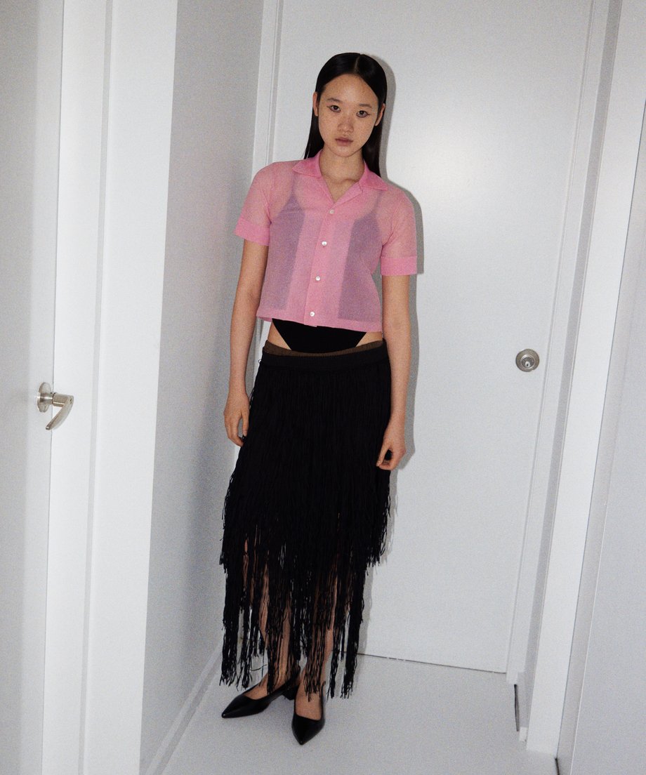2025SS NKNITのフリンジスカート fringe KNIT skirt – NKNIT