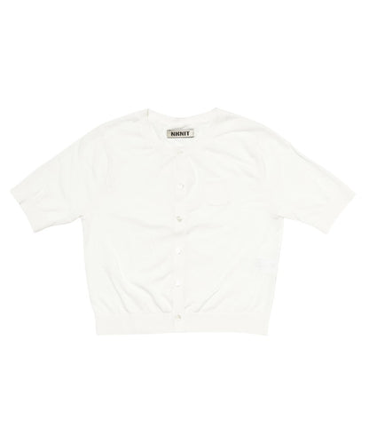 silk cotton crew neck KNIT  T-shirt_2
