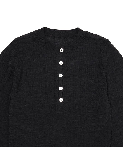 sheer wool henley neck KNIT_19