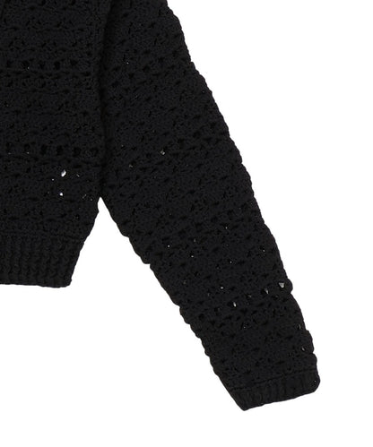 crochet KNIT zip cardigan_20