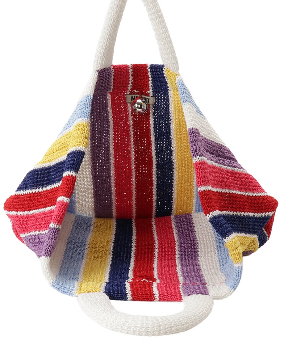 multi  stripeKNIT big bag_7