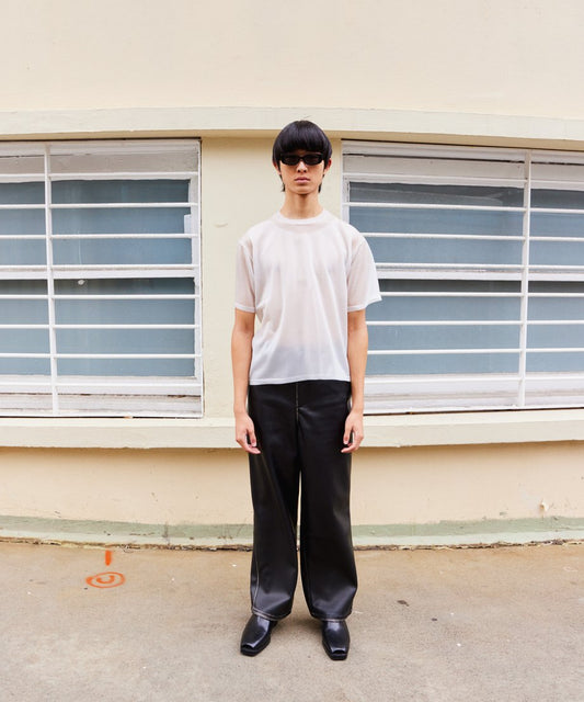 sheer tank top KNIT T-shirt_1