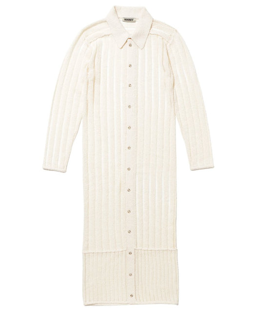 mesh stripe ling KNIT shirt_2
