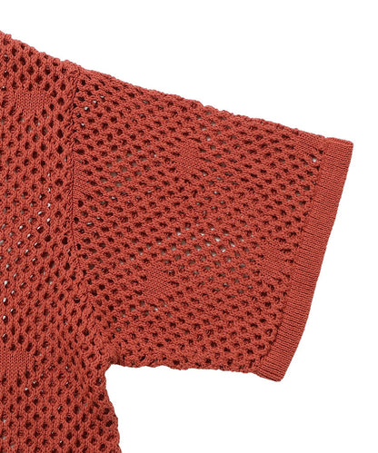 mesh♡ pattern KNIT shirt_16