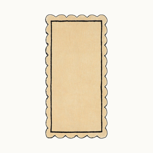 Scallop rug - Ivory -